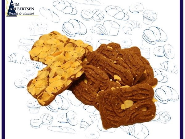 Speculaasjes met amandelen 250 gram
